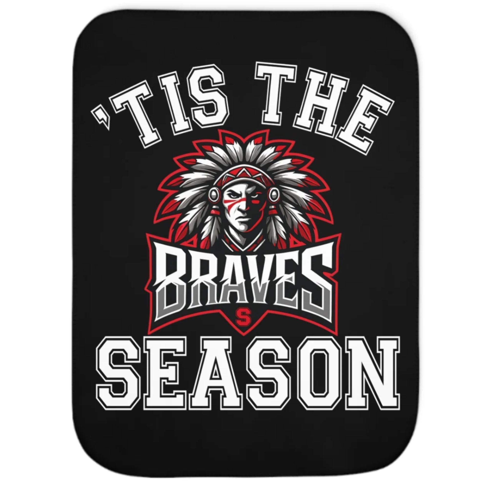 Cozy Sherpa Blanket - Perfect for Winter, Holidays, & Snuggling Up, Blanket Gift, Warm Home Decor, 'Tis the Season