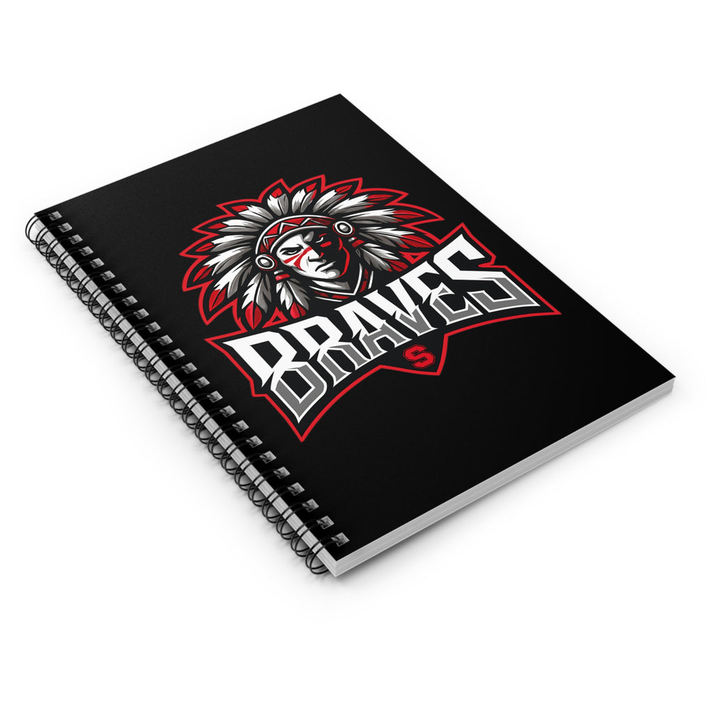 Braves Themed Spiral Notebook - Perfect for Students & Fans, School Supplies, Gifts, Journals, Note-taking