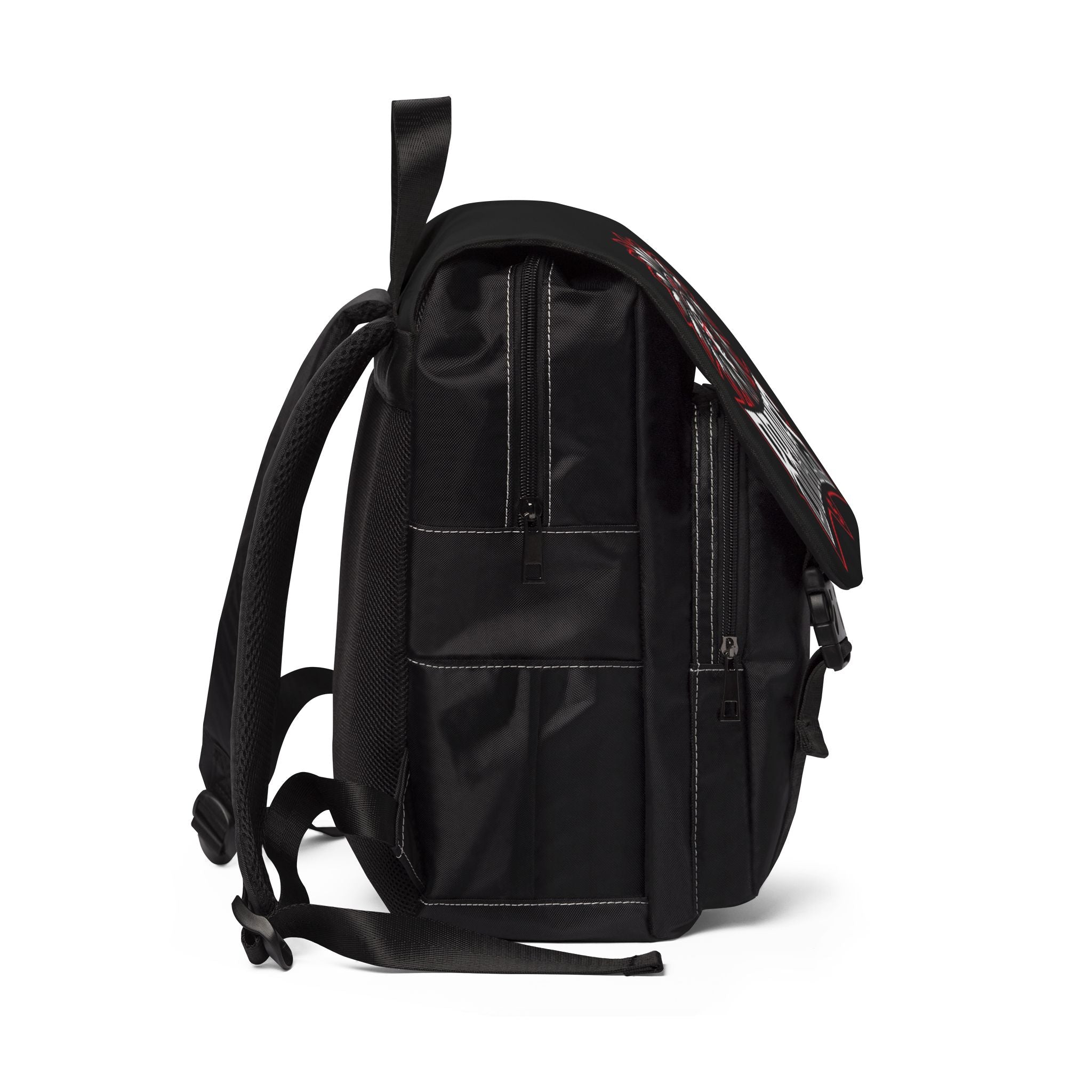 Stylish Unisex Casual Shoulder Backpack - Brave Logo Design, Perfect for School, Travel, Gift for Fans, Everyday Use