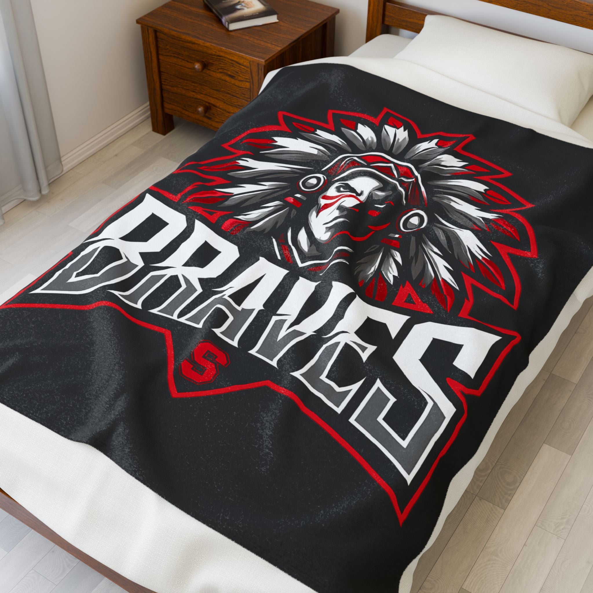 Cozy Sports Velveteen Plush Blanket - Perfect for Game Nights, Team Spirit, Home Decor, and Snuggling