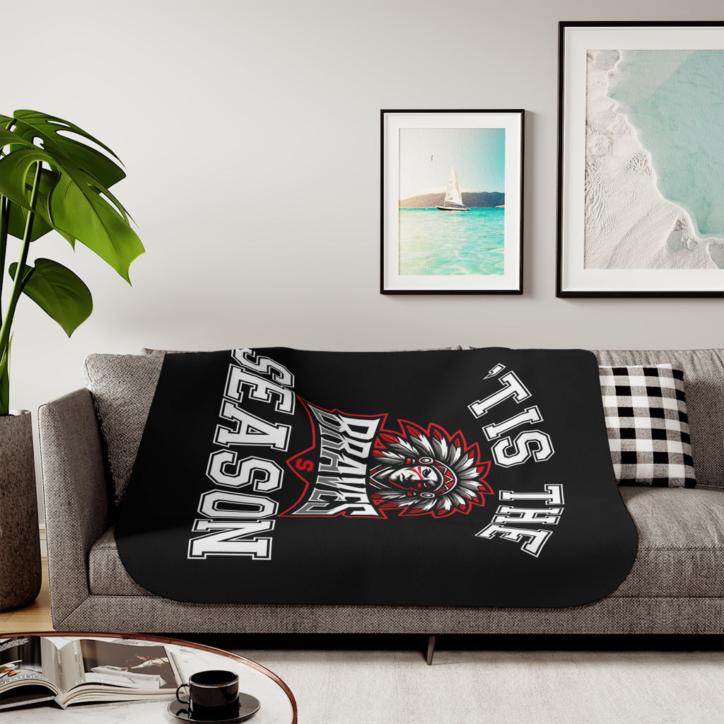 Cozy Sherpa Blanket - Perfect for Winter, Holidays, & Snuggling Up, Blanket Gift, Warm Home Decor, 'Tis the Season