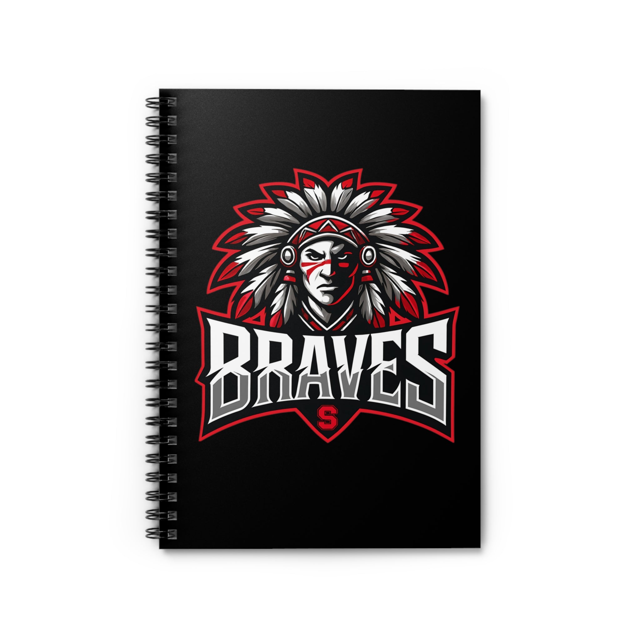 Braves Themed Spiral Notebook - Perfect for Students & Fans, School Supplies, Gifts, Journals, Note-taking