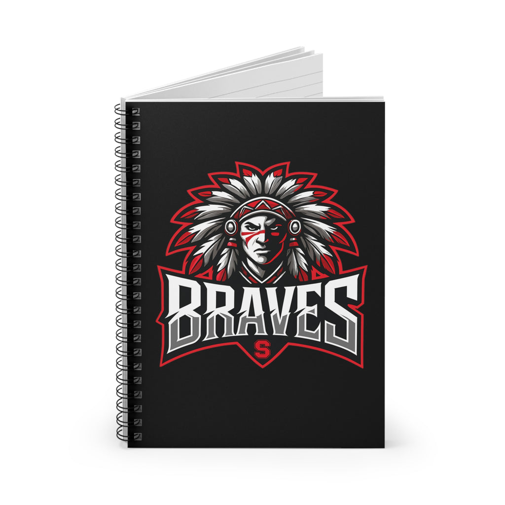 Braves Themed Spiral Notebook - Perfect for Students & Fans, School Supplies, Gifts, Journals, Note-taking
