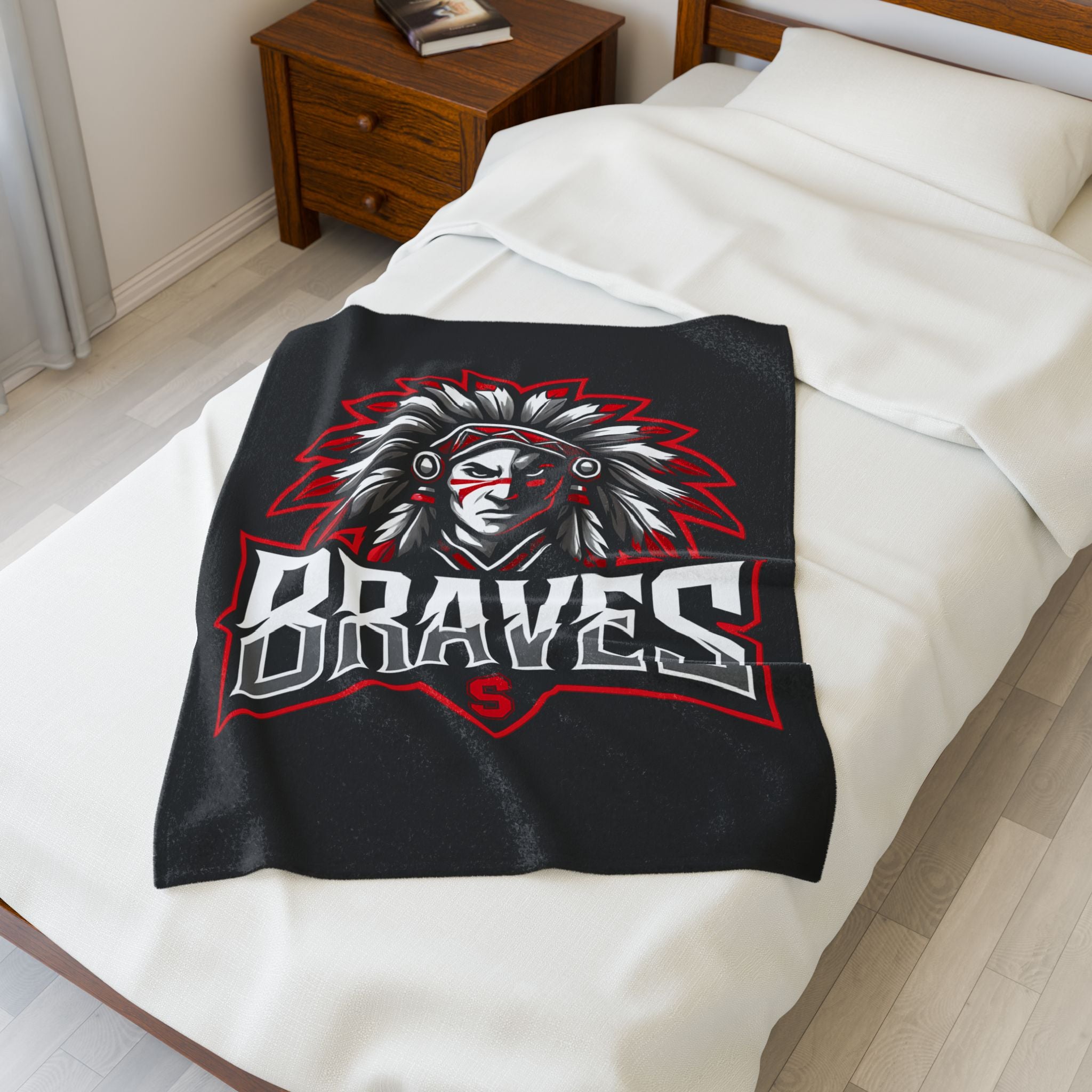Cozy Sports Velveteen Plush Blanket - Perfect for Game Nights, Team Spirit, Home Decor, and Snuggling