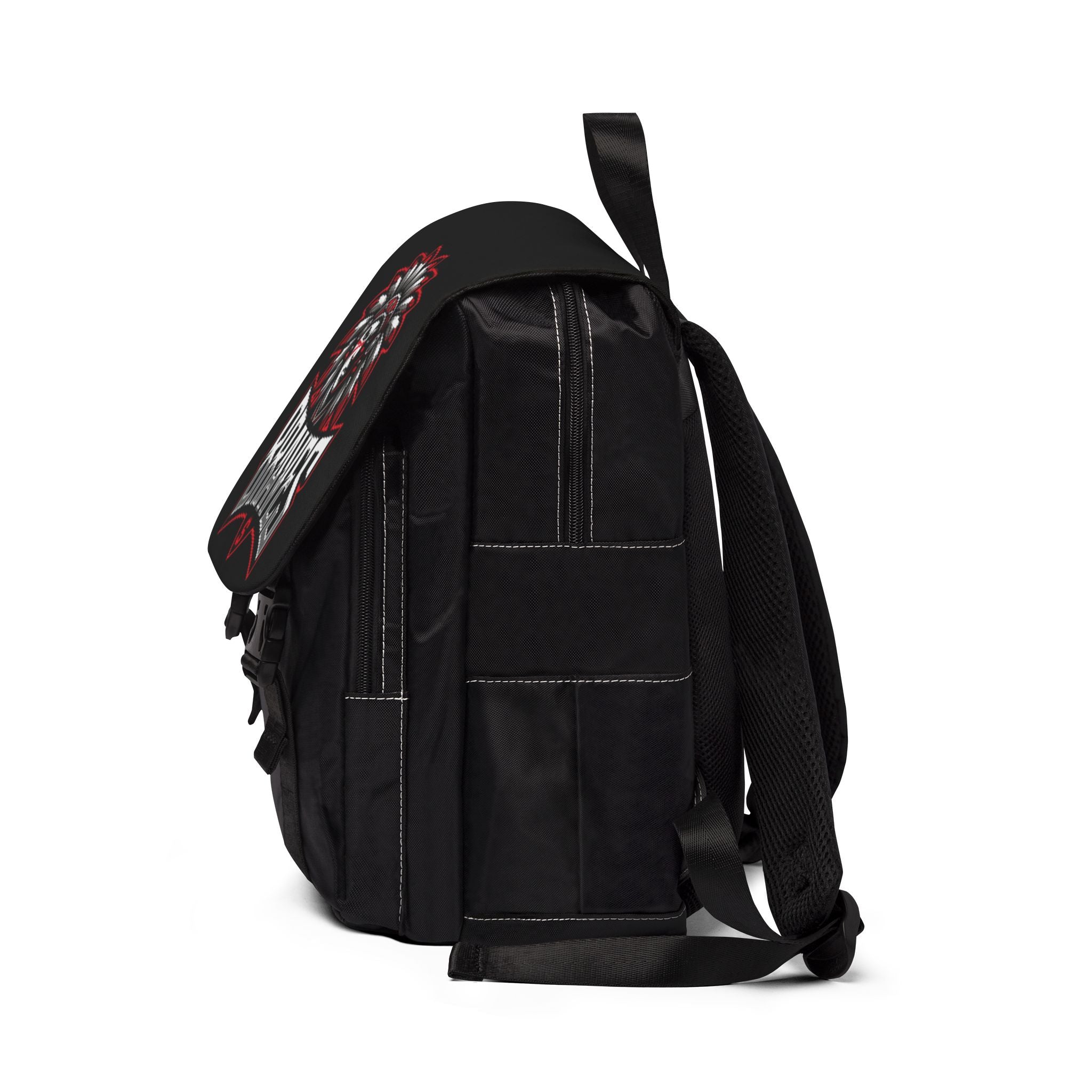 Stylish Unisex Casual Shoulder Backpack - Brave Logo Design, Perfect for School, Travel, Gift for Fans, Everyday Use