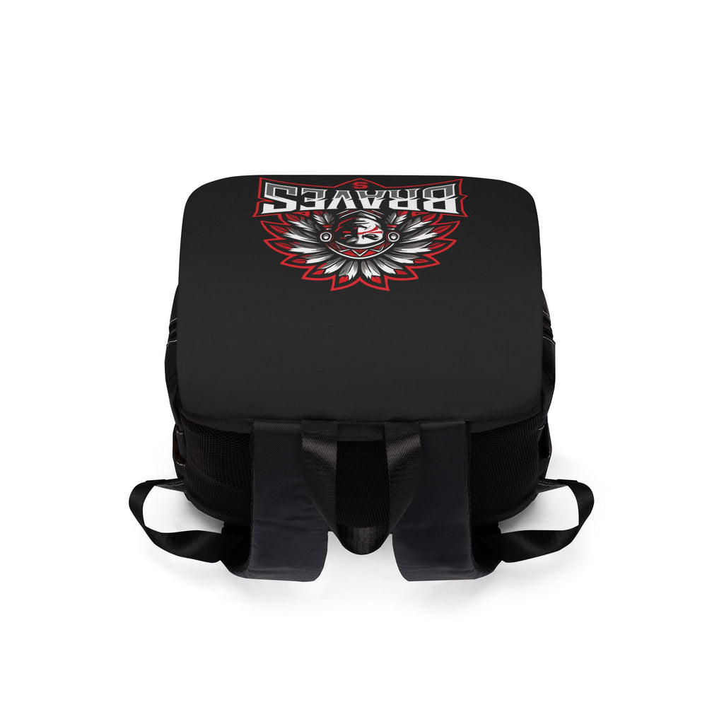 Stylish Unisex Casual Shoulder Backpack - Brave Logo Design, Perfect for School, Travel, Gift for Fans, Everyday Use
